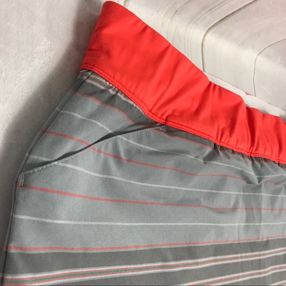 Adidas Gray and Orange Skort Golf Skirt - Picture 6 of 12